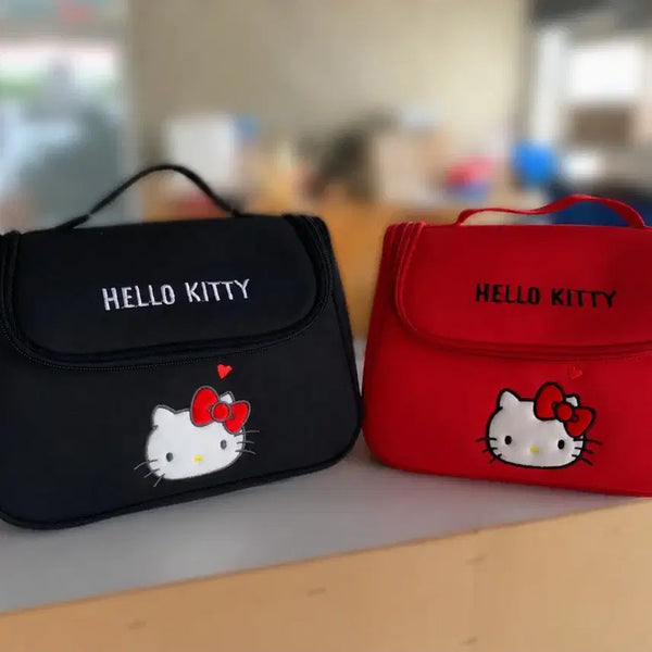 [BUNJANG] Hello Kitty Pouch Black / Red / 헬로키티 파우치 블랙/레드