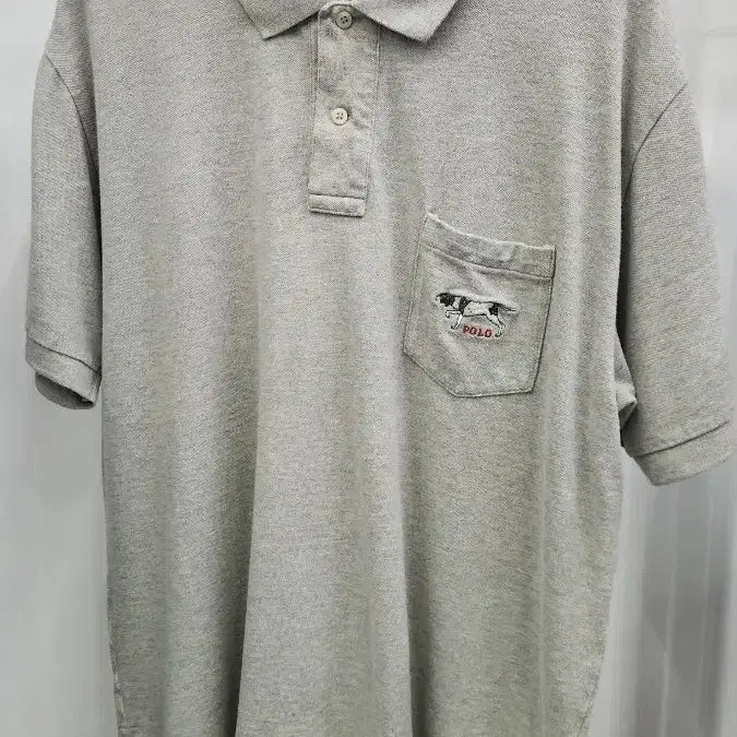 [BUNJANG] Vintage 00s Doosan Polo Ralph Lauren Hunting Dog Embroidered Polo Shirt XL / 00s 빈티지 두산 폴로 랄프로렌 헌팅독 자수 카라티 XL
