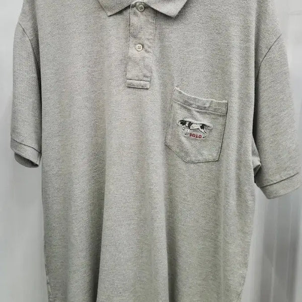 [BUNJANG] Vintage 00s Doosan Polo Ralph Lauren Hunting Dog Embroidered Polo Shirt XL / 00s 빈티지 두산 폴로 랄프로렌 헌팅독 자수 카라티 XL