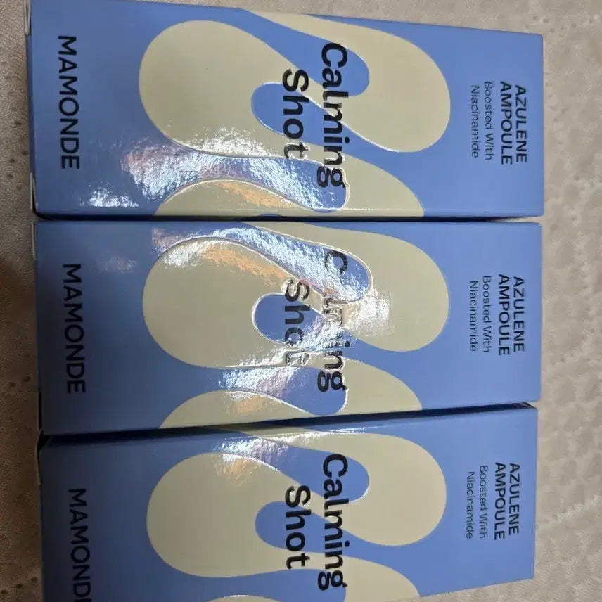 [BUNJANG] Mamonde Calming Shot Azulene Scar Soothing Moisture Ampoule Set (3 x 50ml) / 마몽드 카밍 샷 아줄렌 흔적 진정 수분 앰플 50ml x 3개