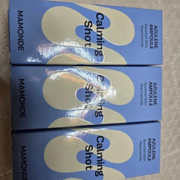 [BUNJANG] Mamonde Calming Shot Azulene Scar Soothing Moisture Ampoule Set (3 x 50ml) / 마몽드 카밍 샷 아줄렌 흔적 진정 수분 앰플 50ml x 3개