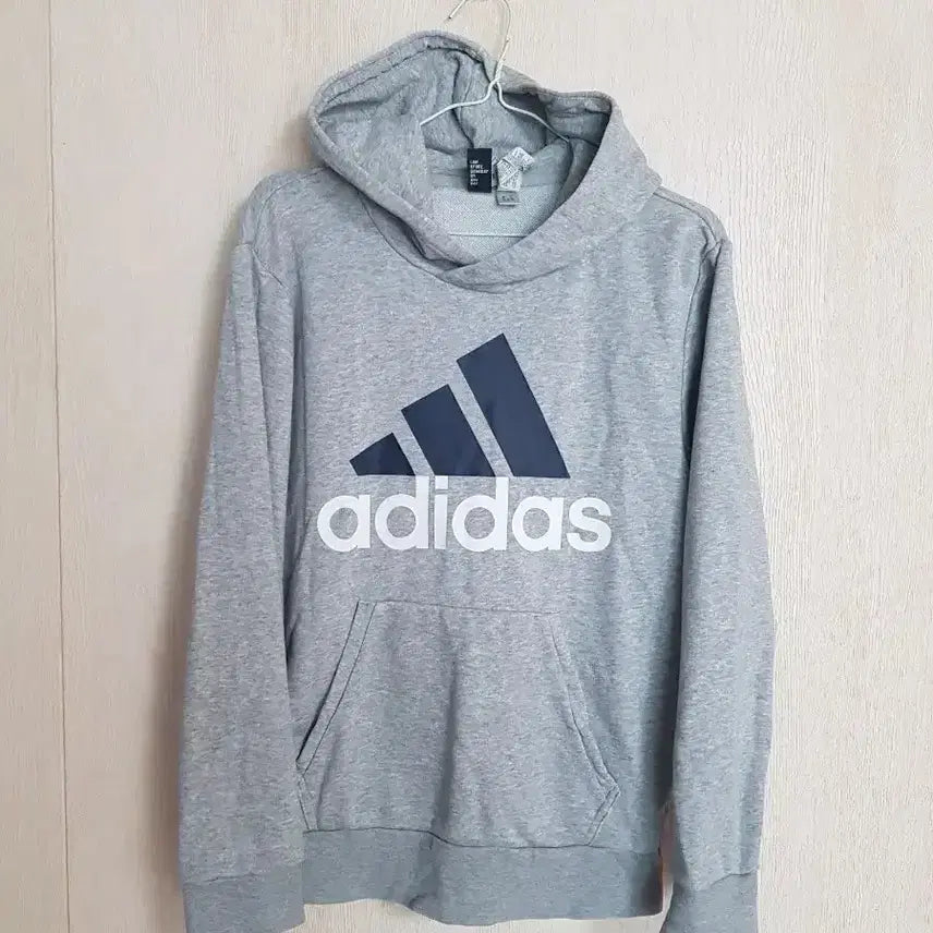 [BUNJANG] Adidas Essentials Linear Hoodie Grey 95 / 아디다스 후드 에센셜 리니어 후드 그레이 95