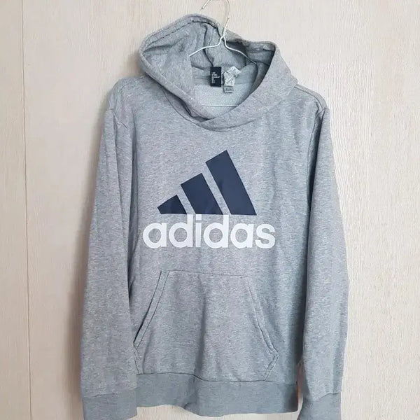 [BUNJANG] Adidas Essentials Linear Hoodie Grey 95 / 아디다스 후드 에센셜 리니어 후드 그레이 95