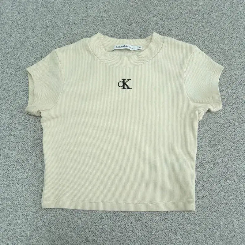 [BUNJANG] Calvin Klein 22SS XS White Cotton T-Shirt / XS 22ss 캘빈클라인 반팔 티 | 0716B31