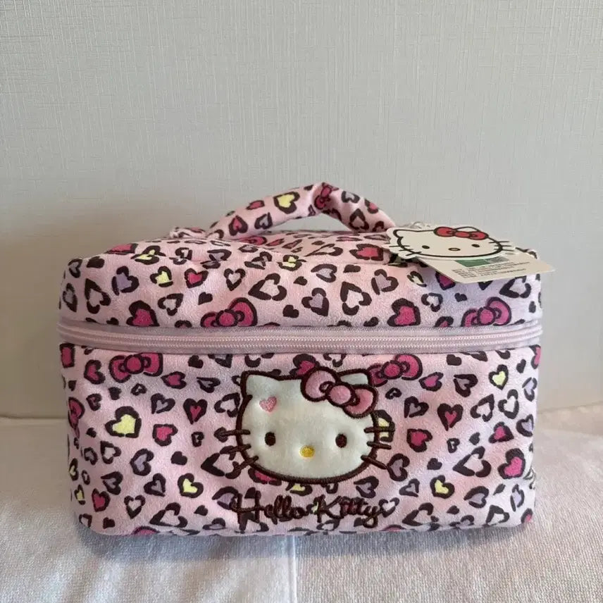 [BUNJANG] Hello Kitty Pink Leopard Big Pouch / 헬로키티 핑크 레오파드 빅파우치 (새상품)