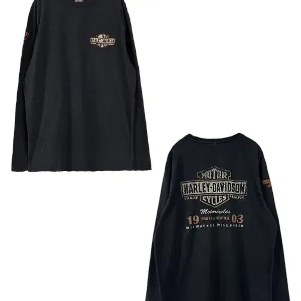 [BUNJANG] Harley Davidson Long Sleeve T-Shirt / [L] HARLEY DAVIDSON 13s 할리데이비슨 긴팔티