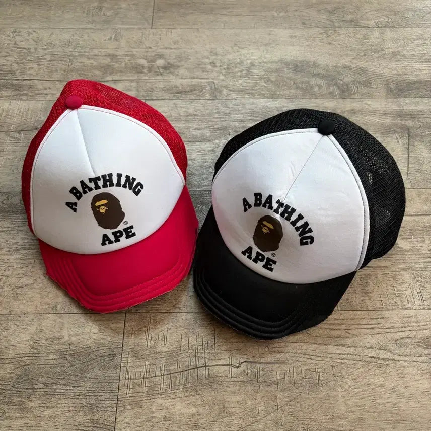 [BUNJANG] A Bathing Ape Mesh Cap Red/Black / 베이프 메쉬캡 레드/블랙 free
