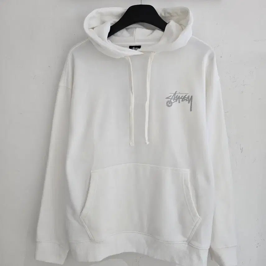 [BUNJANG] Stussy Cotton Hoodie White Size S / 스투시 후드티