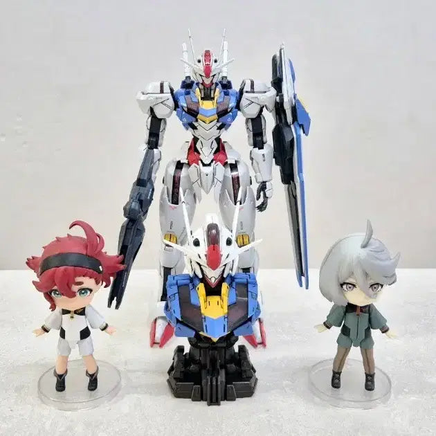 [BUNJANG] MG Gundam Aerial & Figure Set / 건담 에어리얼 피규어 3종 세트MG 에어리얼 건담 및 피규어 일괄 팝니다