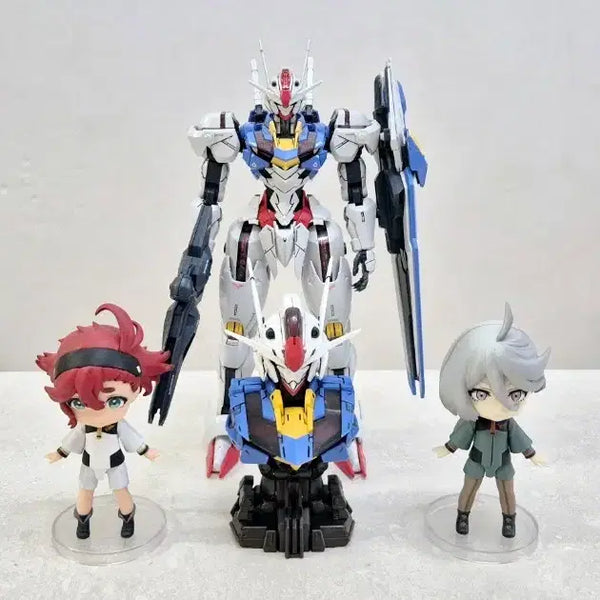 [BUNJANG] MG Gundam Aerial & Figure Set / 건담 에어리얼 피규어 3종 세트MG 에어리얼 건담 및 피규어 일괄 팝니다