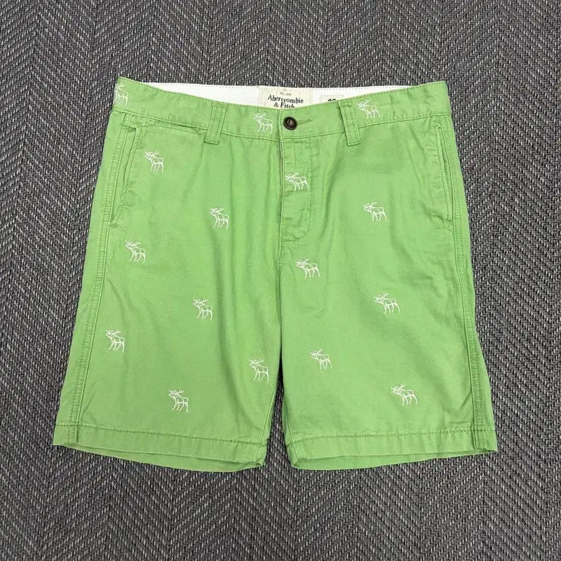 [BUNJANG] Abercrombie & Fitch Embroidered Pattern Shorts / 아베크롬비앤피치 자수패턴 쇼츠 v5072