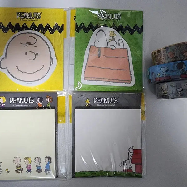 [BUNJANG] Snoopy Memo Pad & Washi Tape Set / 스누피 메모지, 마스킹 테이프 판매합니다