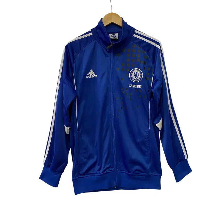 [BUNJANG] Adidas Chelsea Big Logo Jersey Zip-up (2XL) / A499. 아디다스 첼시 빅로고 져지집업(2XL)