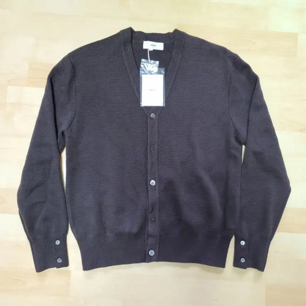 [BUNJANG] Ellude Ordinary Crop Cardigan Dark Brown (Size 46) / 엘무드 오디너리 크롭 가디건 46
