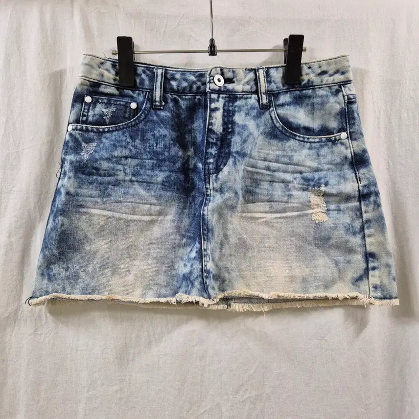 [BUNJANG] Vintage Women's Denim Mini Skirt / 구제 빈티지 여성 데님 청치마 미니 스커트