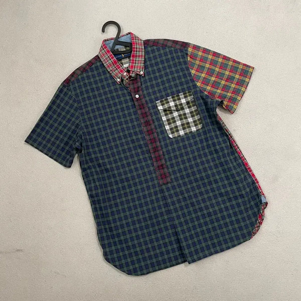 [BUNJANG] Polo Ralph Lauren Check Short Sleeve Shirt M / M 폴로 체크 반팔 셔츠 남방 B.4851