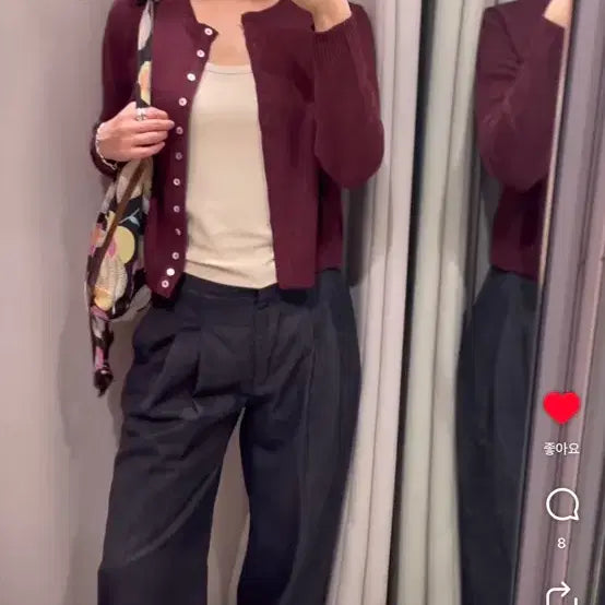 [BUNJANG] Zara ZW Collection Tapered Mid-Rise Black Pants / 자라 ZW 컬렉션 테이퍼드 미드라이즈 블랙 팬츠 9632/248