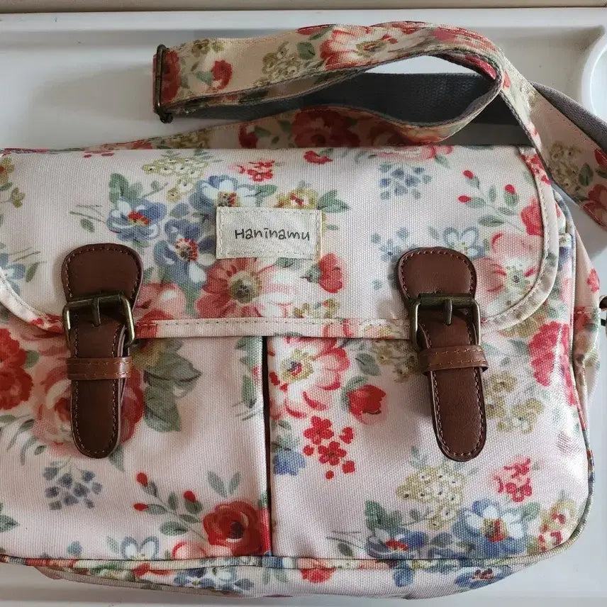 [BUNJANG] Floral Print Shoulder Bag / 당일발송.새상품)꽃그림 숄더백
