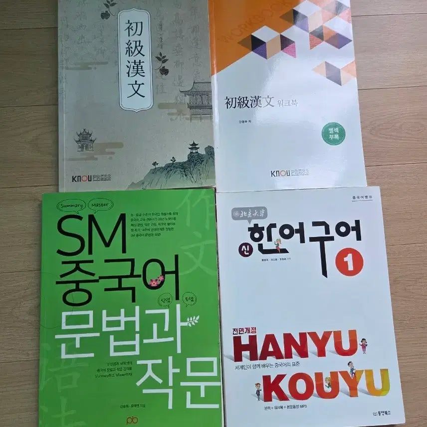 [BUNJANG] Beginner Chinese Language Textbook Set with Workbook, SM Chinese Grammar and Composition, New Practical Chinese Reader Vol. 1 / 초급 한문 원서 + 워크북, SM 중국어 문법과 작문, 신 한어 구어 1