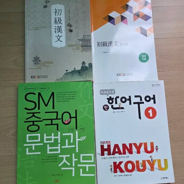 [BUNJANG] Beginner Chinese Language Textbook Set with Workbook, SM Chinese Grammar and Composition, New Practical Chinese Reader Vol. 1 / 초급 한문 원서 + 워크북, SM 중국어 문법과 작문, 신 한어 구어 1