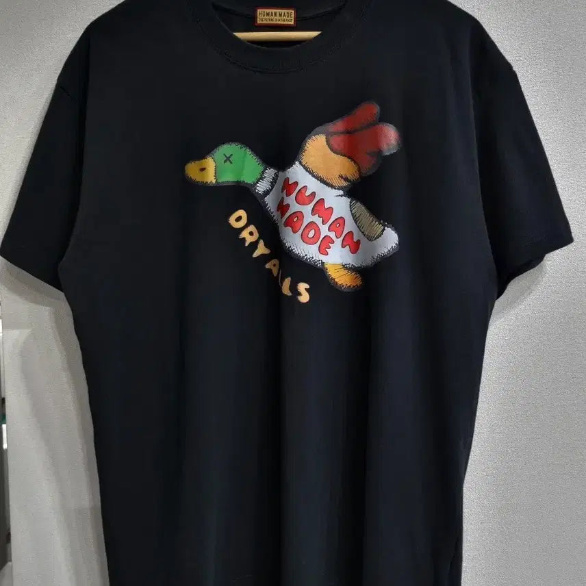 [BUNJANG] Human Made Duck Graphic Short Sleeve T-Shirt Black XL / XL/ 휴먼메이드 덕 오리 그래픽 반팔 티셔츠 블랙