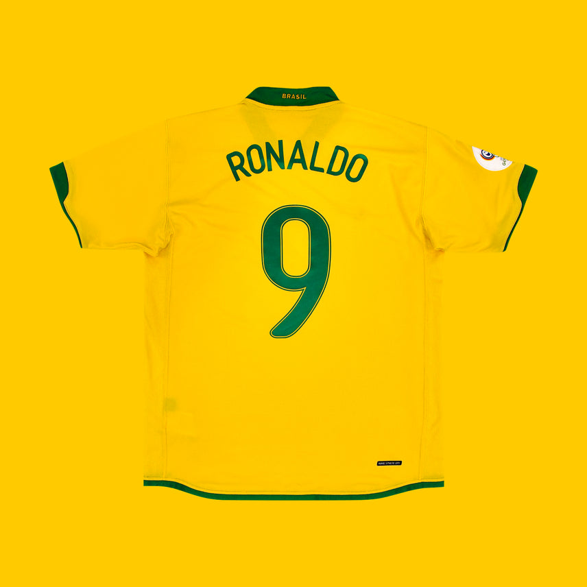 [BUNJANG] Nike Brazil 2006/08 World Cup Home Ronaldo #9 Jersey - International L / 정품 나이키 브라질 유니폼 06 08 월드컵 홈 호나우두 9 해외 L