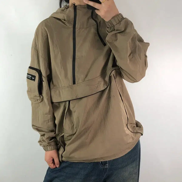 [BUNJANG] Mizuno Woven Half-Zip Jacket / [L] 미즈노 우븐 하프집업 자켓