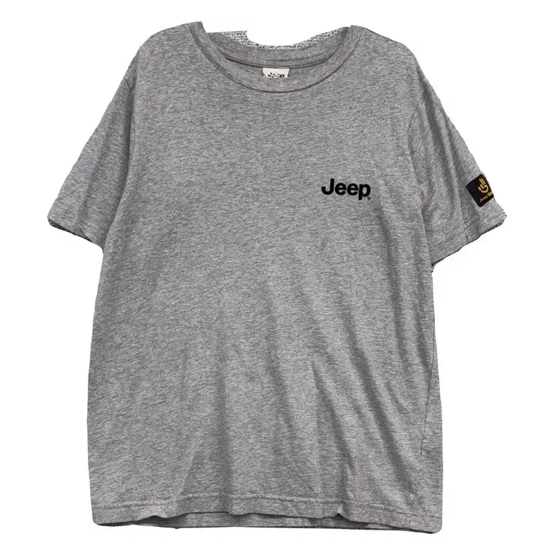 [BUNJANG] Jeep Light Gray Logo Short Sleeve T-Shirt Size M / 지프 라이트 그레이 로고 반팔티 M