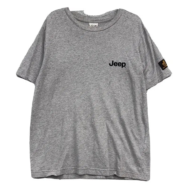 [BUNJANG] Jeep Light Gray Logo Short Sleeve T-Shirt Size M / 지프 라이트 그레이 로고 반팔티 M