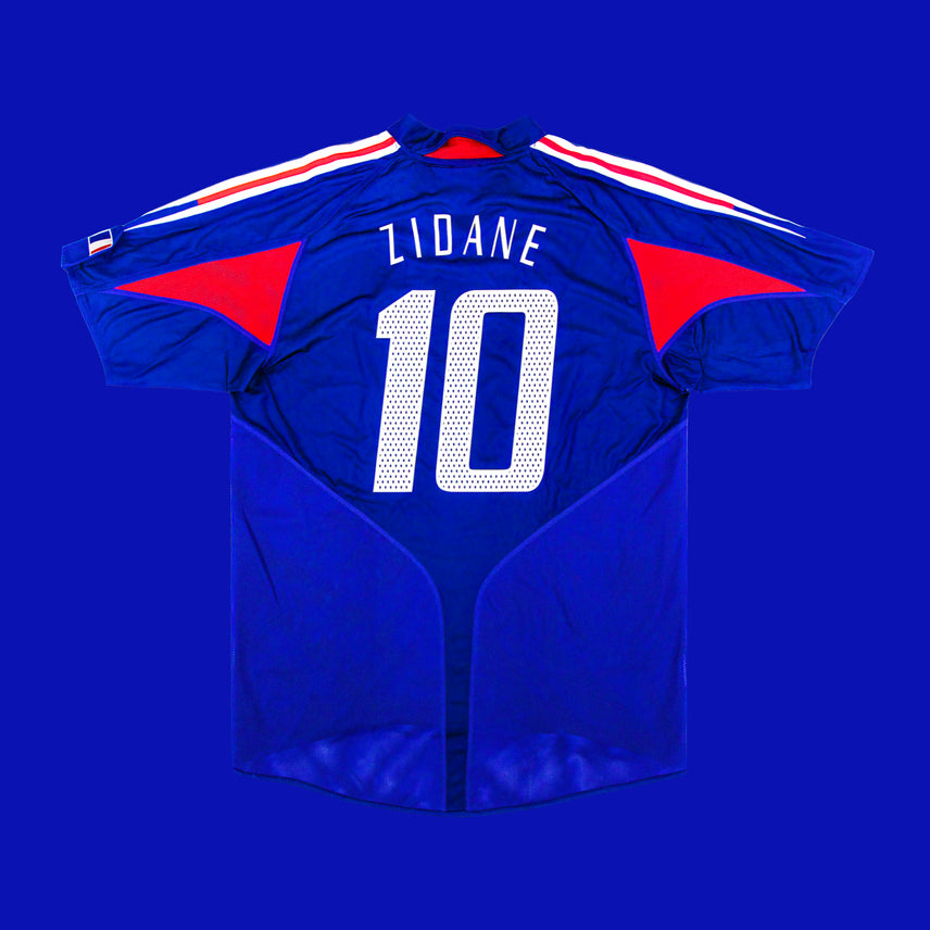 [BUNJANG] Adidas France 04/06 Home Zinedine Zidane #10 Jersey Men's Medium / 정품 아디다스 프랑스 유니폼 04 06 홈 지네딘 지단 10 해외 M