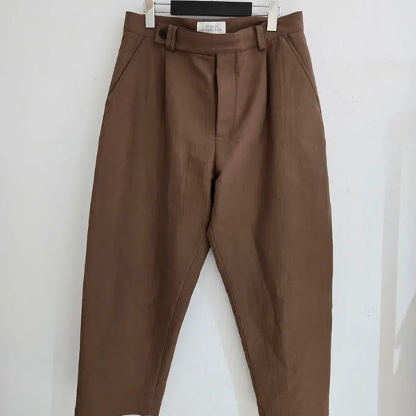 [BUNJANG] Studio Nicholson Brown Cotton Blend Cotton Polyamide Pants M / 스튜디오 니콜슨 팬츠