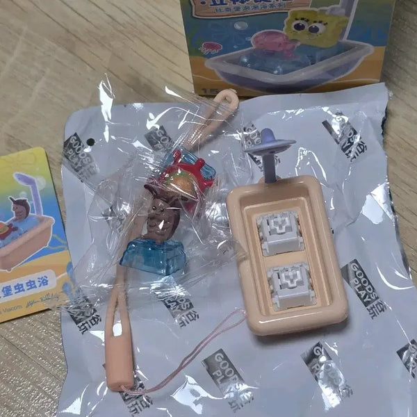 [BUNJANG] SpongeBob SquarePants Bathtub Bubble Cockroach Keycap (Simple Unboxing, Unassembled, New) / (새상품) 스펀지밥 랜덤 욕조 버블 바퀴벌레 키캡 단순개봉 미조립 새상품 판매합니다