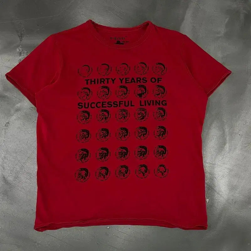 [BUNJANG] Diesel Printed Grunge Short Sleeve T-Shirt / 디젤 프린팅 그런지 반팔티 y18482