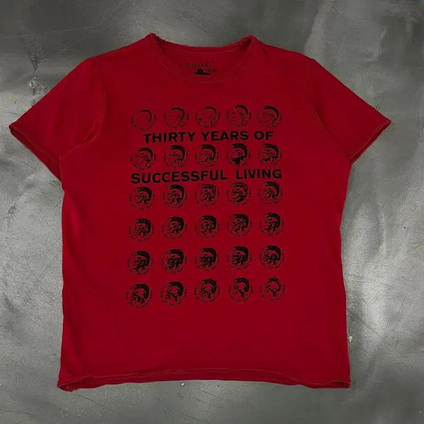 [BUNJANG] Diesel Printed Grunge Short Sleeve T-Shirt / 디젤 프린팅 그런지 반팔티 y18482