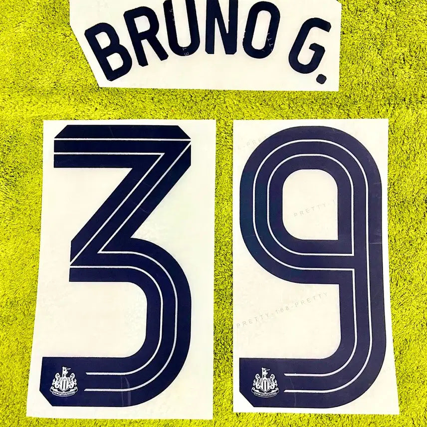 [BUNJANG] Newcastle United Bruno Guimarães 24-26 Champions League Name Set / 24-26 뉴캐슬 홈 브루노 기마랑이스 컵대회 마킹 챔스 네임셋