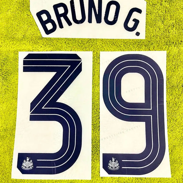 [BUNJANG] Newcastle United Bruno Guimarães 24-26 Champions League Name Set / 24-26 뉴캐슬 홈 브루노 기마랑이스 컵대회 마킹 챔스 네임셋