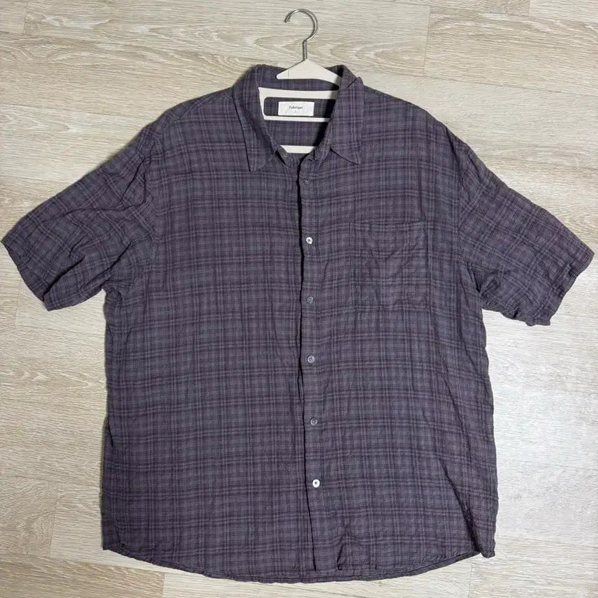 [BUNJANG] Fabrega Kylie Check Short Sleeve Shirt / 파브레가 카일리 체크 반팔 셔츠