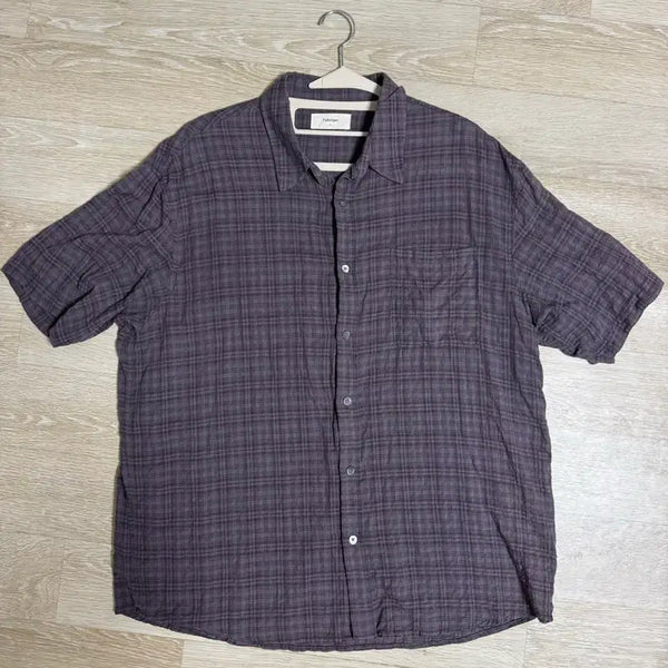 [BUNJANG] Fabrega Kylie Check Short Sleeve Shirt / 파브레가 카일리 체크 반팔 셔츠