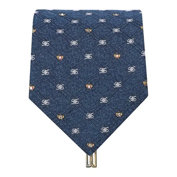 [BUNJANG] Daks Cubic Logo Tie Navy / 닥스 큐빅 로고 넥타이 네이비 새제품