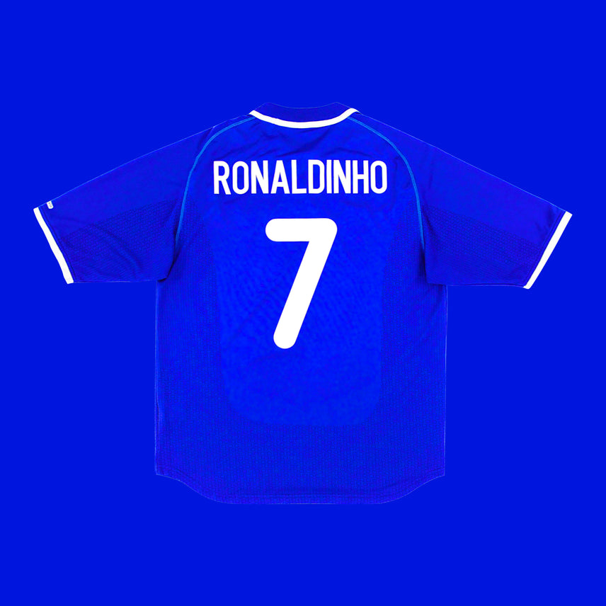 [BUNJANG] Nike Brazil 00/02 Away Ronaldinho #7 Jersey (M) / 정품 나이키 브라질 유니폼 00 02 원정 호나우지뉴 7 해외 M