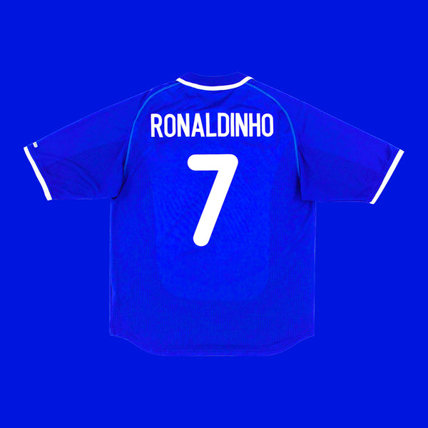 [BUNJANG] Nike Brazil 00/02 Away Ronaldinho #7 Jersey (M) / 정품 나이키 브라질 유니폼 00 02 원정 호나우지뉴 7 해외 M