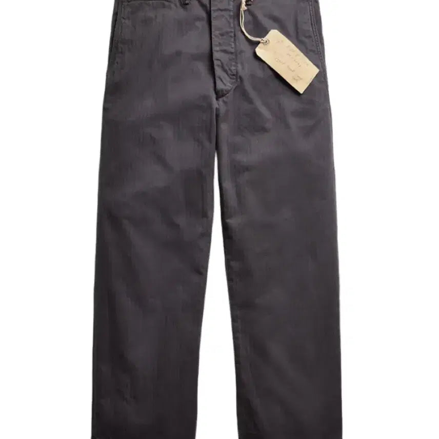 [BUNJANG] RRL Garment Dyed Herringbone Field Pants Washed Black / RRL 더블알엘 가먼트 다이 헤링본 필드 팬츠 워시드 블랙 32/32