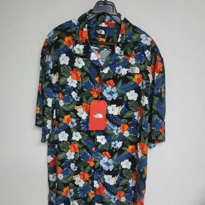 [BUNJANG] The North Face Rayon Floral Print Short Sleeve Shirt Men's Size 105 / 노스페이스 레이온 셔츠 남 105