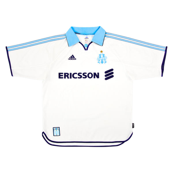 [BUNJANG] Adidas Olympique de Marseille 99/00 Home Football Jersey L / 정품 아디다스 올림피크 마르세유 유니폼 99 00 홈 해외 L