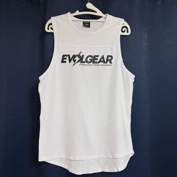[BUNJANG] EVOLGEAR White Sleeveless Tank Top / EVOLGEAR 민소매 나시 흰색