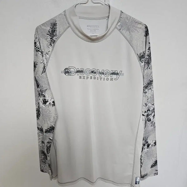 [BUNJANG] Discovery Men's Long Sleeve Rash Guard T-Shirt / 디스커버리 남성 래쉬가드 긴팔티 110XXL@9963