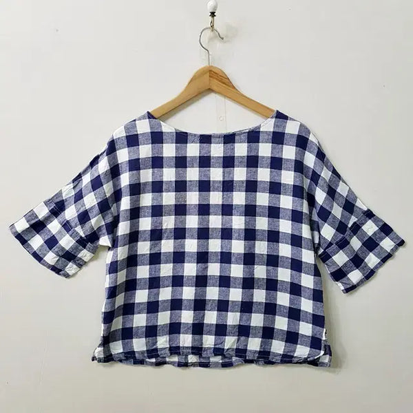 [BUNJANG] GU Linen Blend Blouse / GU 린넨 블라우스