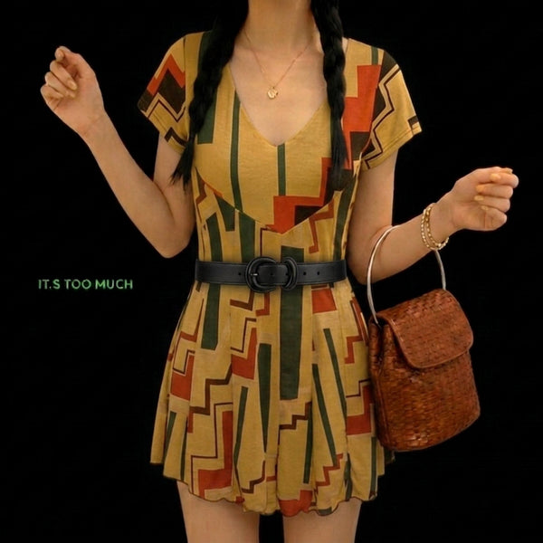 [BUNJANG] Retro Flower Blouse Short Sleeve Shirt / Q1307 플라워 복고블라우스 여성티셔츠 여자티셔츠 블라우스셔츠 반팔티