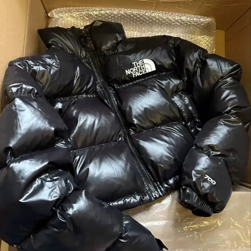 [BUNJANG] The North Face 700 Fill Power Down Short Puffer Jacket Black / 노스페이스 700 숏패딩 블랙