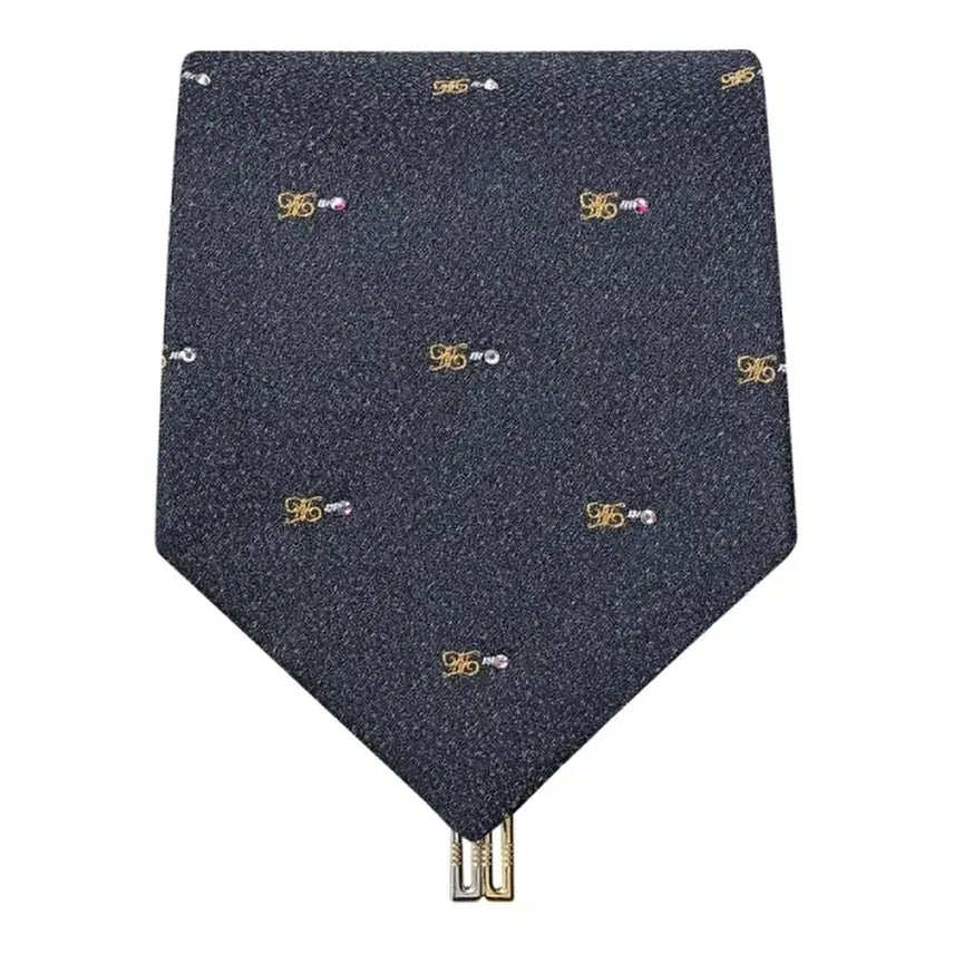 [BUNJANG] Daks Cubic Logo Tie Grey / 닥스 큐빅 로고 넥타이 그레이 새제품